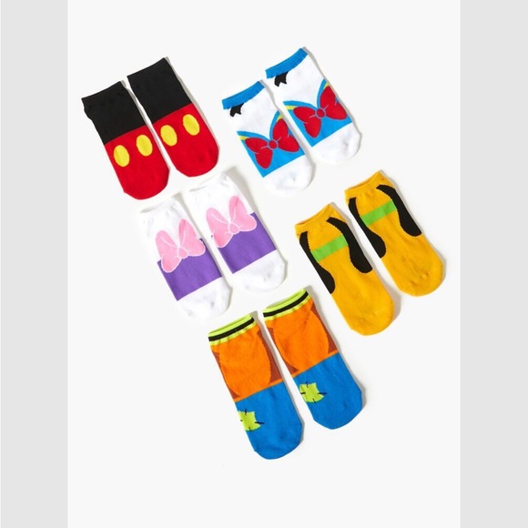 Mickey Mouse & Friends Ankle Socks Set 5 - Pack - Picture 2 of 3